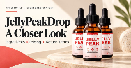 Jelly Peak bottles displayed on a clean product set